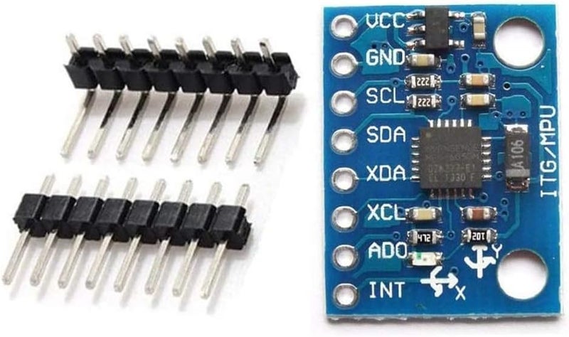 hiBCTR 3 Pieces GY-521 MPU-6050 MPU6050 3 Axis Accelerometer Gyroscope Module 6 DOF 6-axis Accelerometer Gyroscope Sensor Module 16 Bit AD Converter Data Output IIC I2C for Arduino - Image 2